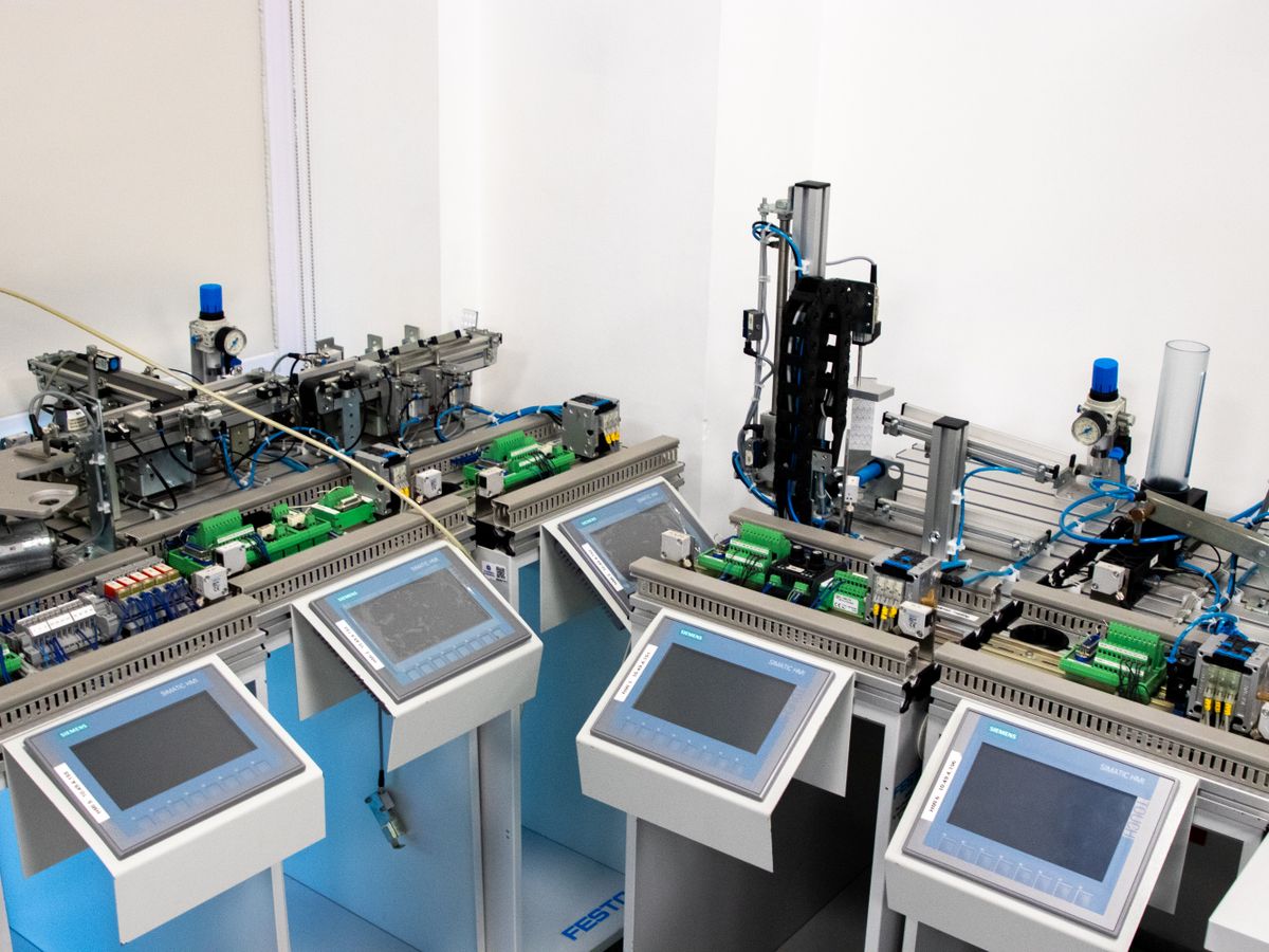 Industrial automation and PLC control workstations